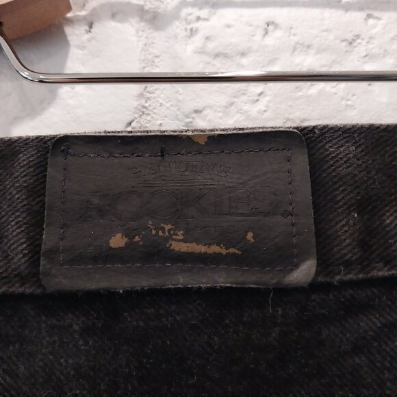 Vintage Rockies Jeans Womens 15/16 Black W31x L35 Tall Yoke Western Cowgirl USA - Picture 7 of 13